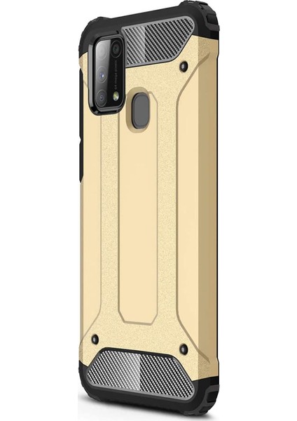 Samsung Galaxy M31 Kılıf Rugged Armor Gold