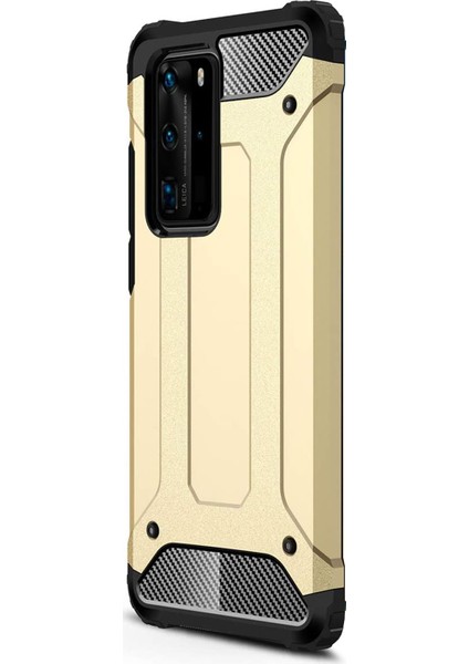 Huawei P40 Pro Kılıf Rugged Armor Gold