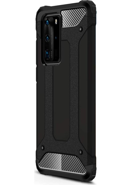 Huawei P40 Pro Kılıf Rugged Armor Siyah