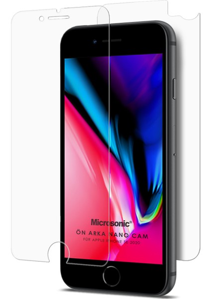 Apple iPhone Se 2020 Ön + Arka Nano Cam Ekran Koruyucu