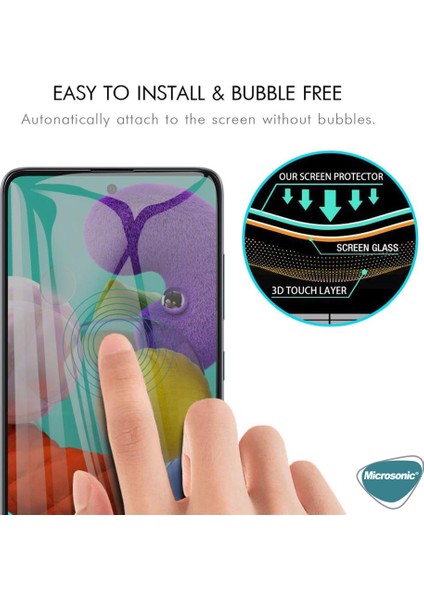 Samsung Galaxy A71 Privacy 5D Gizlilik Filtreli Cam Ekran Koruyucu Siyah modelleri