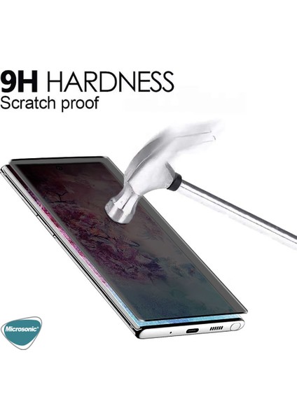 Samsung Galaxy Note 10 Lite Privacy 5D Gizlilik Filtreli Cam Ekran Koruyucu Siyah fırsatları