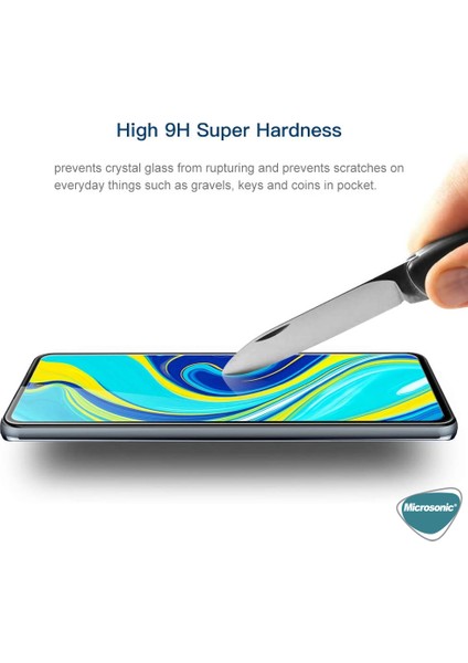 Xiaomi Redmi Note 9s Tam Kaplayan Temperli Cam Ekran Koruyucu Siyah fırsatları