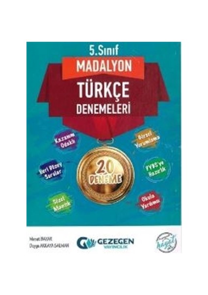 5.Sınıf Türkçe Madalyon 20 Deneme