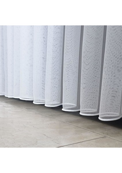 Grek Düz Tül Perde 100 x 250 cm Sık Pile 1e 3 Sıklığı