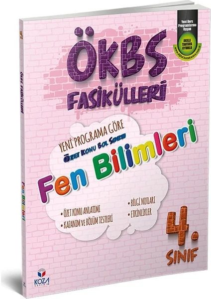 Koza Yayın Dağıtım Ökbs (Özet Konu Bol Soru) Fasikülleri Fen Bilimleri 4. Sınıf