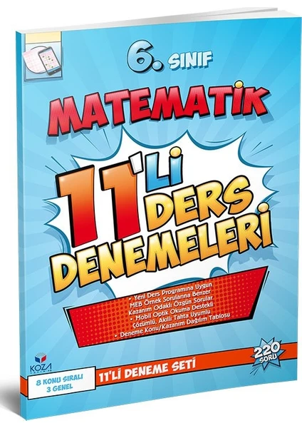 Koza Yayın Dağıtım 6. Sınıf Matematik 11'li Deneme Seti