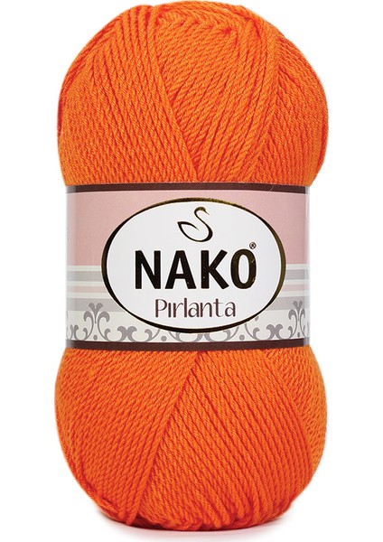 Pırlanta El Örgü İpi | Canlı Oranj 6733