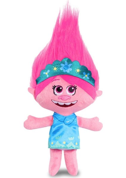 Sesli Mini Peluş Bebek - Poppy Mavi