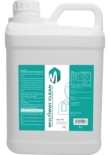 Multiway Clean 5 lt Hipokloröz Dezenfektan