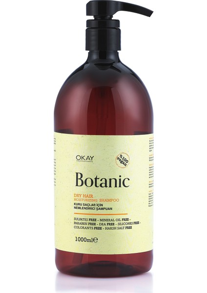 Botanic Kuru Saçlar Için Nemlendirici Şampuan 1000 ml