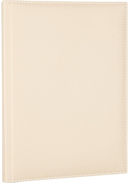 Çizgili Defter Diplomat 17 x 24 cm Bej