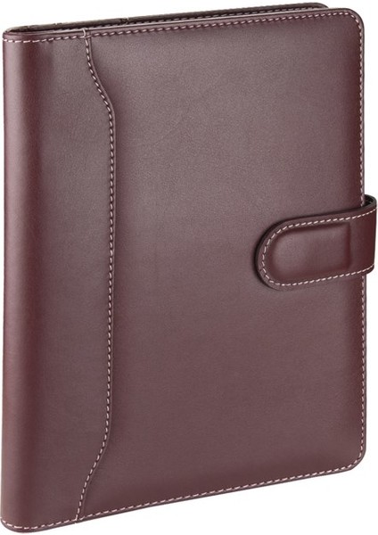 Diplomat Dilli Mıknatıs Kapak Organizer Kareli Defterli 17 x 24 cm Bordo