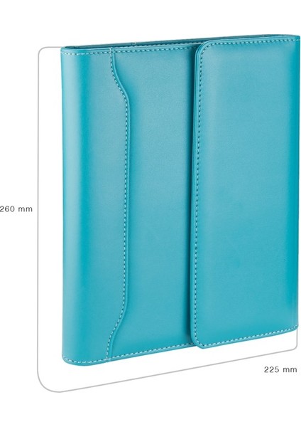 Diplomat Mıknatıs Kapak Organizer Çizgili Defterli 17 x 24 cm Turkuaz modelleri