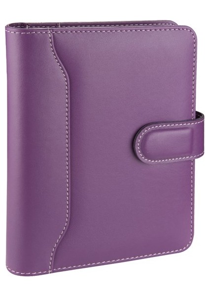 Diplomat Ortadan Dilli Organizer Çizgili Defterli 14 x 20 cm Lila
