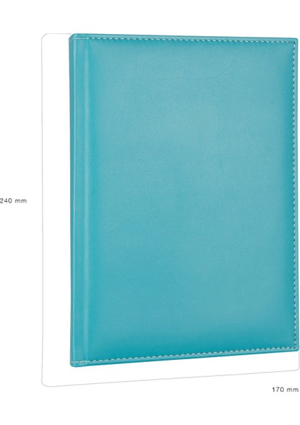Kareli Defter Diplomat 17 x 24 cm Turkuaz