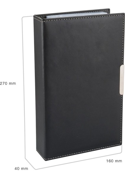 Suni Deri Mekanizmalı 4 Sıralı 192 Kart Kapasiteli Kartvizitlik 16 x 26,5 cm Siyah modelleri