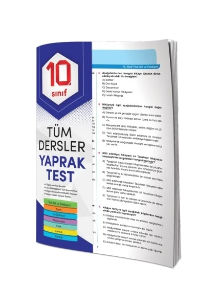 Element Yayınları 10.sınıf Tüm Dersler Yaprak Test