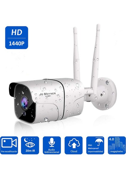 4 MP Full HD IR Gece Görüşlü Wifi Kablosuz Bebek ve Güvenlik Kamerası