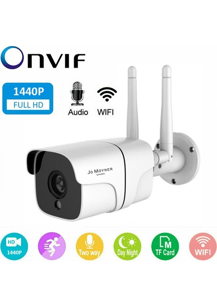 4 MP Full HD IR Gece Görüşlü Wifi Kablosuz Bebek ve Güvenlik Kamerası