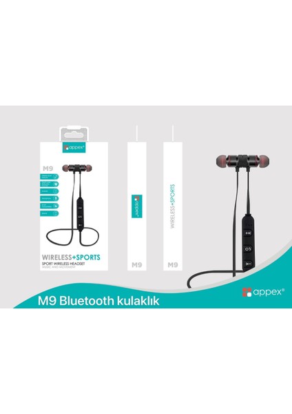 M9 Wireless Sport Bluetooth Kulaklık