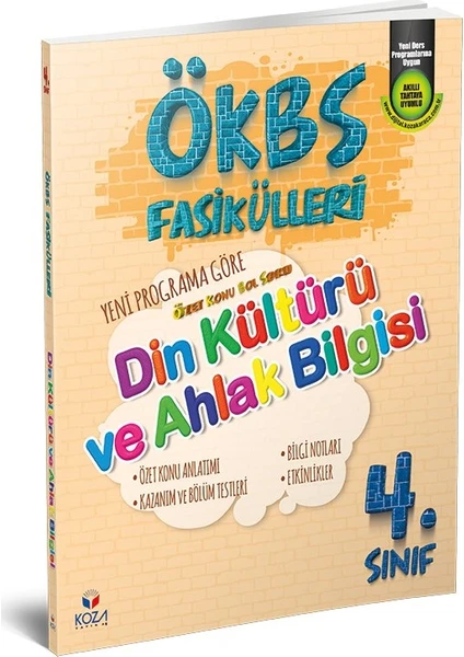 Koza Yayın Dağıtım Ökbs (Özet Konu Bol Soru) Fasikülleri Din Kültürü ve Ahlak Bilgisi 4. Sınıf