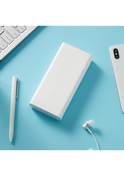 Mi Powerbank 3 20000mAh 18W Hızlı Şarj PLM18ZM Beyaz