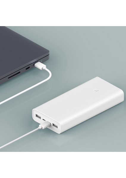 Mi Powerbank 3 20000mAh 18W Hızlı Şarj PLM18ZM Beyaz