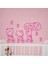Pembe Hello Kitty Çocuk Odası Duvar Sticker 1