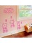 Pembe Hello Kitty Çocuk Odası Duvar Sticker 2