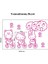 Pembe Hello Kitty Çocuk Odası Duvar Sticker 5