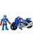 Hasbro Marvel Super Hero Adventures Captain America Mega Mini Figür ve Motosikleti 1