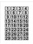 Metal Kapı Masa Dolap Numarası 15 x 20 cm 32'li Dikdörtgen 1-32 Gümüş 1