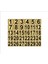 Metal Kapı Masa Dolap Numarası 3,5 x 3,5 cm 30'lu 1-30 Altın 1