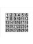Metal Kapı Masa Dolap Numarası 20 x 20 cm 30'lu 1-30 Gümüş 1