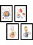 Dokulu Tablo Seti Çerçeveli 4lü Set 80 x 85 cm 1