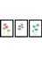 Dokulu Tablo Seti Çerçeveli 3lü Set 100 x 40 cm 1