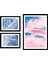 Dokulu Tablo Seti Çerçeveli 3lü Set 95 x 70 cm 1