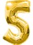 Gold Folyo Balon 5 Rakamı 90 cm 1
