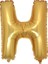 Gold Folyo Balon H Harfi 90 cm 1