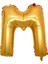 Gold Folyo Balon M Harfi 90 cm 1