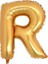 Gold Folyo Balon R Harfi 40 cm 1