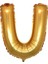 Gold Folyo Balon U Harfi 90 cm 1