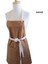 Askılı Önlük Şef Barista Aşçı Kuaför Tattoo Garson Önlüğü Kahverengi 2