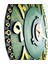 TASARIM AHŞAP DUVAR SAATİ SOMUN GREEN ARAPÇA 50 cm 5