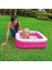 Vardem Mini Kare Şişme Taban Havuz 86 x 86 x 25 cm Pembe 2