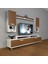 Ekoflex 5da Mdf Krom Ayaklı Tv Ünitesi Tv Sehpası Beyaz Ceviz 1