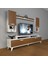 Ekoflex 5da Mdf Retro Tv Ünitesi Tv Sehpası Beyaz Ceviz 1