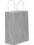 Gümüş Kağıt Hediye ve Alışveriş Çantası 25 x 12 x 31 cm 25'li 1
