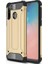 Samsung Galaxy A21 Kılıf Darbe Koruyucu Arka Kapak Zırh Gold 1